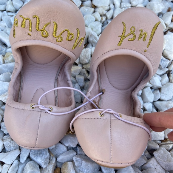 KATE SPADE JUST MARRIED BALLET SLIPPERS PINK FLATS SZ 6 BALLERINA BALLETCORE - Picture 12 of 12